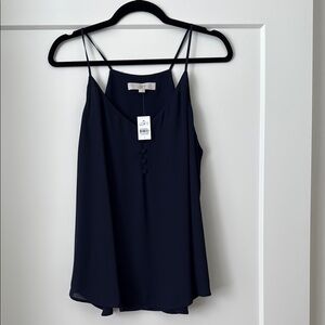 LOFT Navy Blue Camisole Sleeveless Top